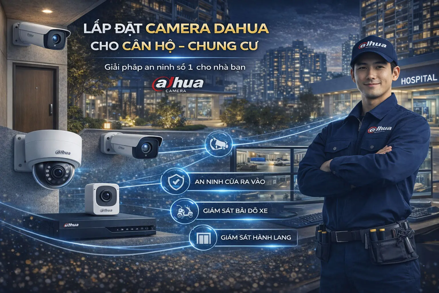 Lắp đặt camera Dahua cho căn hộ – chung cư