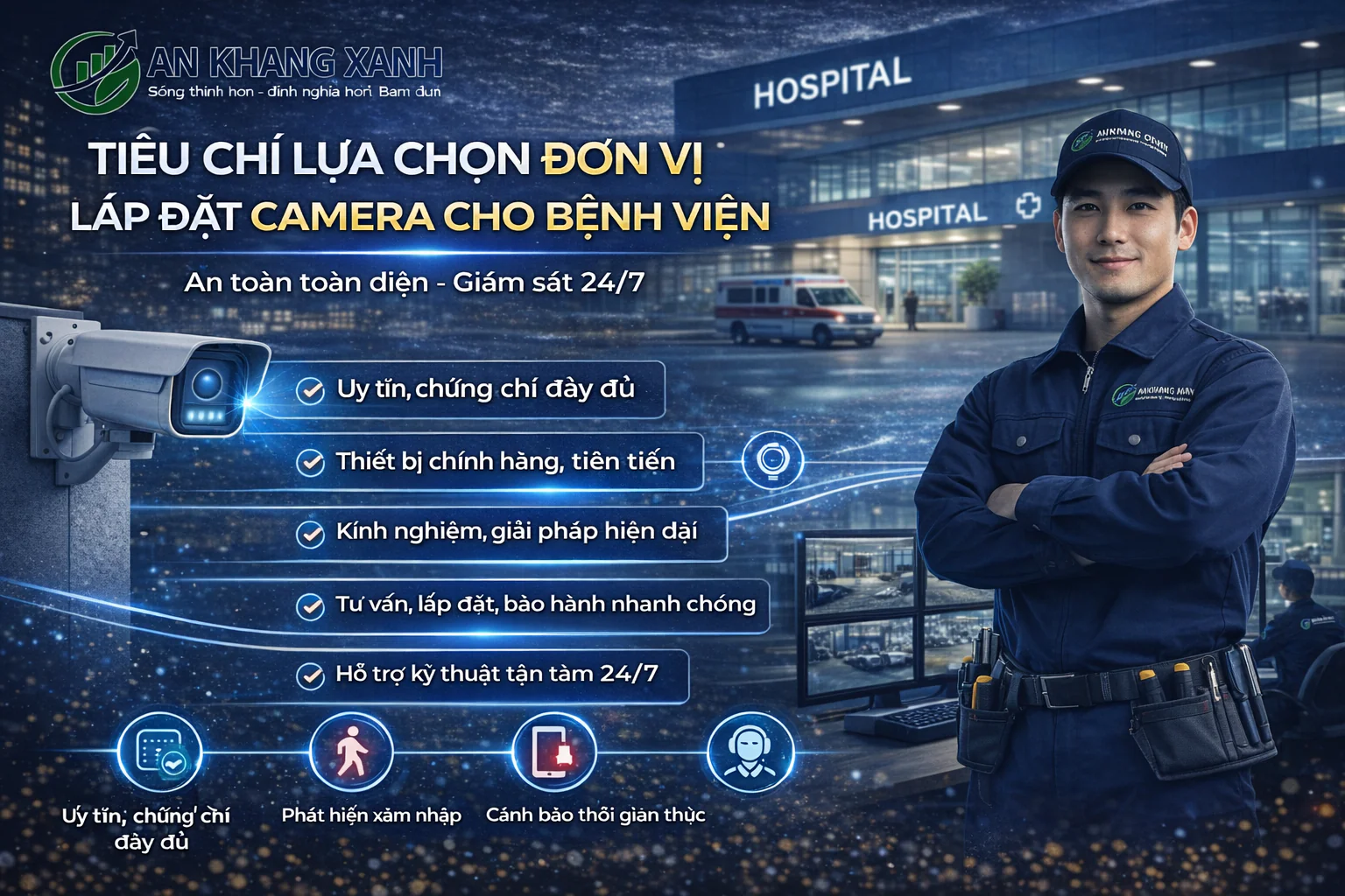 Ti&ecirc;u ch&iacute; lựa chọn đơn vị lắp đặt camera cho bệnh viện